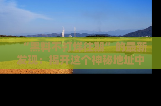 “黑料不打烊往期”的最新发现:揭开这个神秘地址中的爆笑黑料面纱