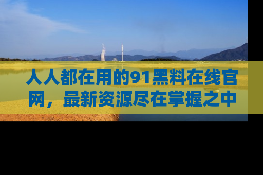 人人都在用的91黑料在线官网,最新资源尽在掌握之中