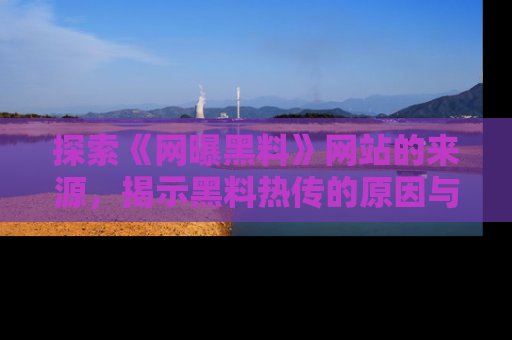 探索《网曝黑料》网站的来源,揭示黑料热传的原因与影响
